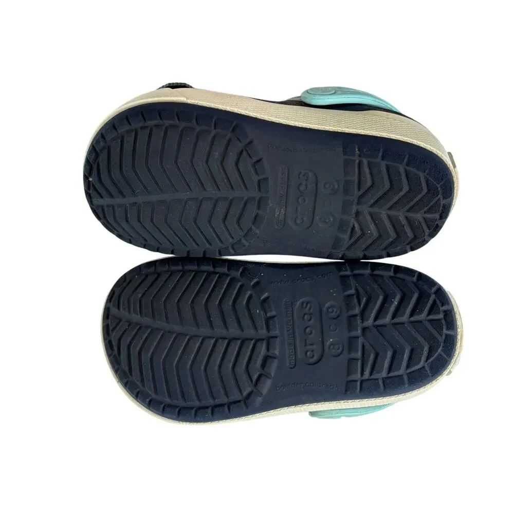 Crocs Crocband Clogs Blue Slip on Shoe‎ Water Shoe Waterproof sz 8/9 Kids